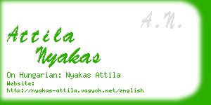 attila nyakas business card